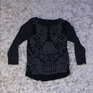 Lucky Brand Embroidered Top